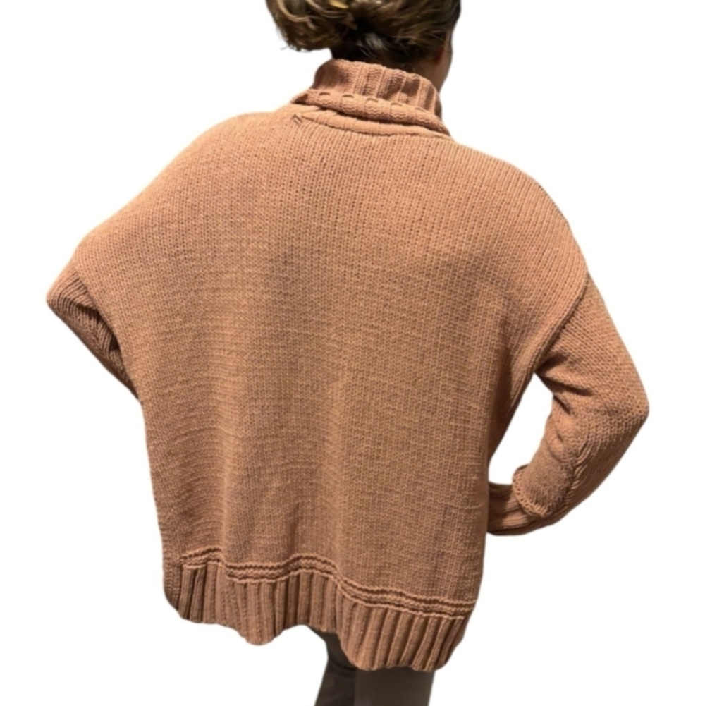 AERIE Cozy Camel Turtleneck Sweater XS - Picture 2 of 5